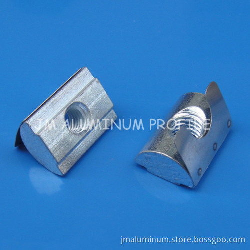 Spring Leaf Block / Roll-in T Nuts with Spring Leaf / Spring Nut